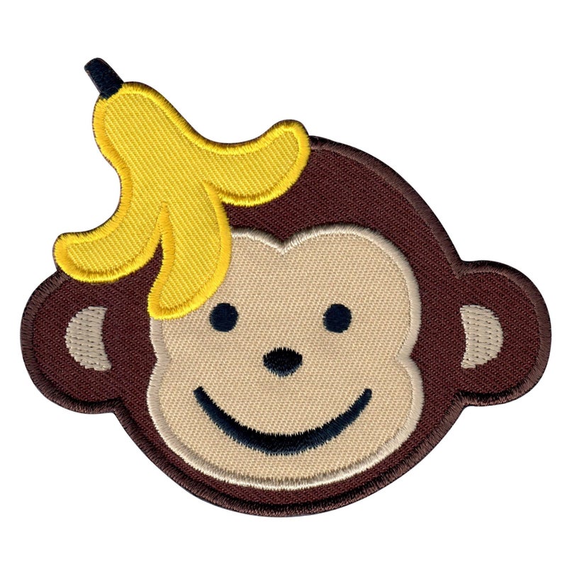 PatchMommy Monkey Patch  Iron On/Sew On - Appliques for Kids Children